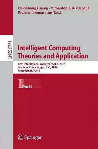 Intelligent Computing Theories and Application cover