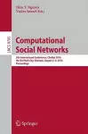 Computational Social Networks cover
