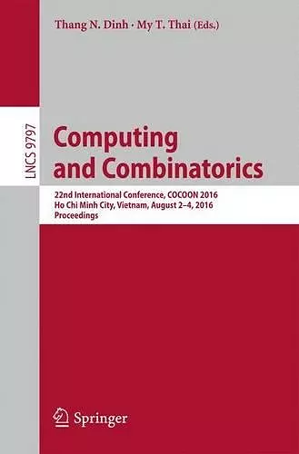 Computing and Combinatorics cover