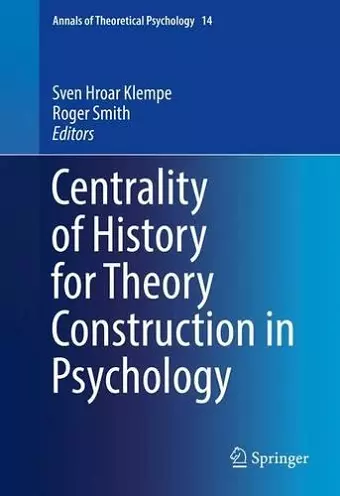 Centrality of History for Theory Construction in Psychology cover