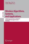 Wireless Algorithms, Systems, and Applications cover