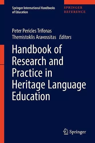 Handbook of Research and Practice in Heritage Language Education cover