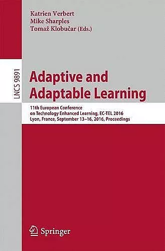 Adaptive and Adaptable Learning cover