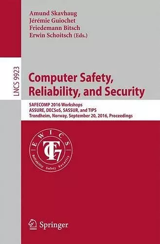 Computer Safety, Reliability, and Security cover