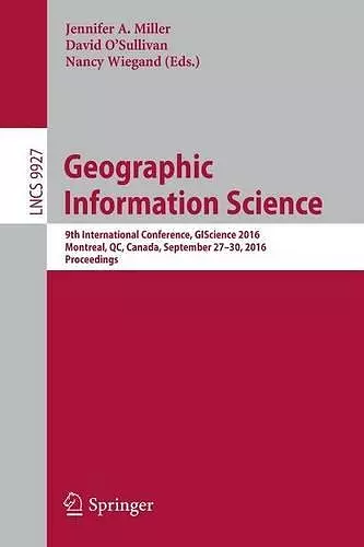 Geographic Information Science cover