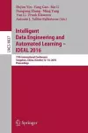 Intelligent Data Engineering and Automated Learning – IDEAL 2016 cover
