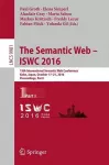 The Semantic Web – ISWC 2016 cover