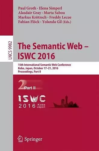 The Semantic Web – ISWC 2016 cover