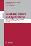 Databases Theory and Applications cover