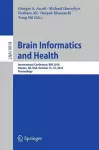 Brain Informatics and Health cover