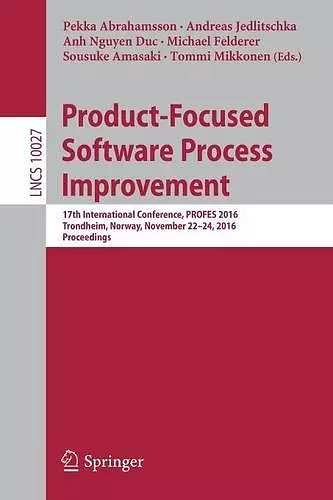 Product-Focused Software Process Improvement cover