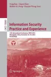 Information Security Practice and Experience cover