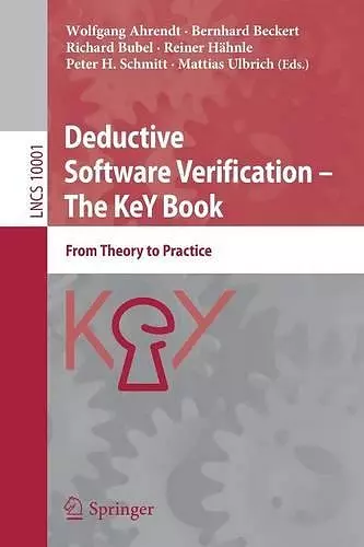 Deductive Software Verification – The KeY Book cover