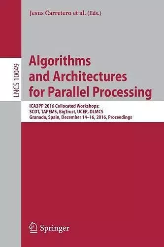 Algorithms and Architectures for Parallel Processing cover