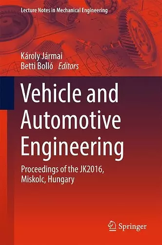 Vehicle and Automotive Engineering cover