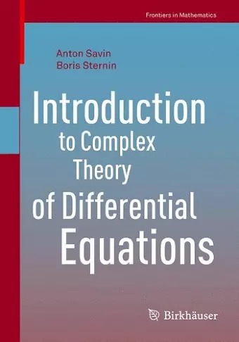 Introduction to Complex Theory of Differential Equations cover