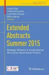 Extended Abstracts Summer 2015 cover