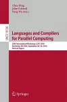 Languages and Compilers for Parallel Computing cover