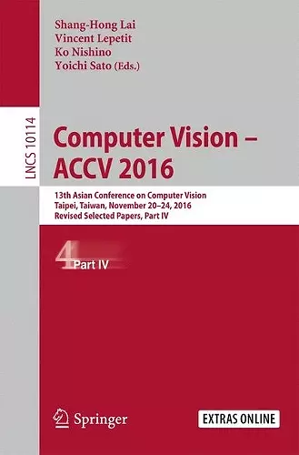 Computer Vision –  ACCV 2016 cover