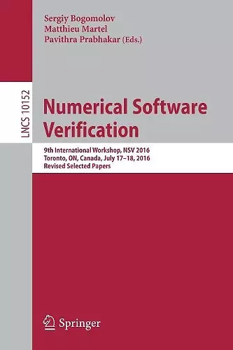 Numerical Software Verification cover