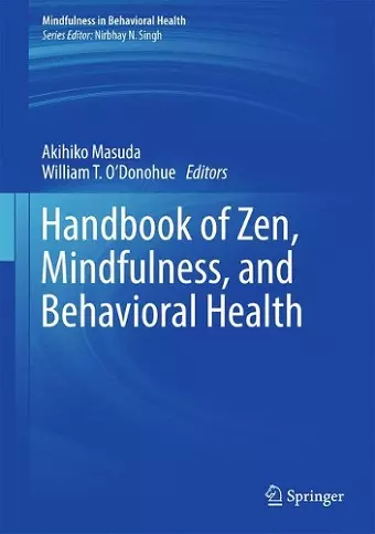 Handbook of Zen, Mindfulness, and Behavioral Health cover