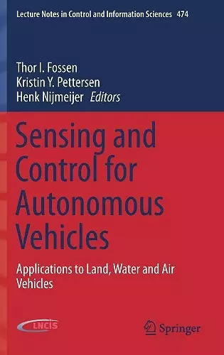 Sensing and Control for Autonomous Vehicles cover