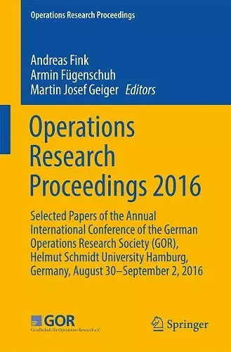 Operations Research Proceedings 2016 cover