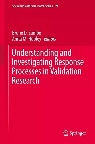 Understanding and Investigating Response Processes in Validation Research cover