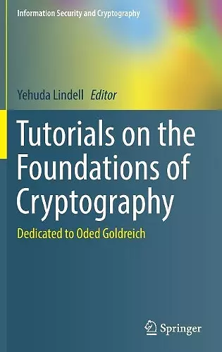Tutorials on the Foundations of Cryptography cover