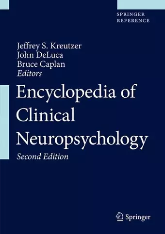 Encyclopedia of Clinical Neuropsychology cover