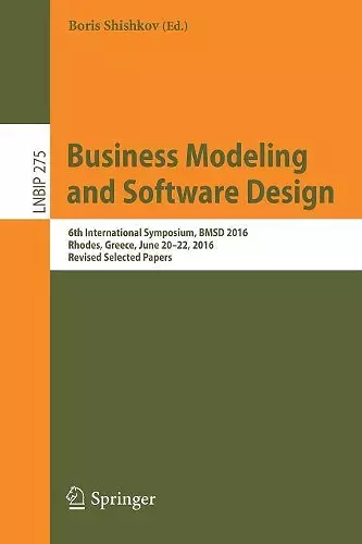 Business Modeling and Software Design cover
