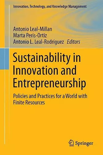 Sustainability in Innovation and Entrepreneurship cover