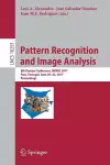 Pattern Recognition and Image Analysis cover