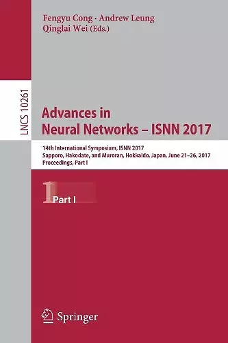 Advances in Neural Networks - ISNN 2017 cover