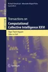 Transactions on Computational Collective Intelligence XXVI cover