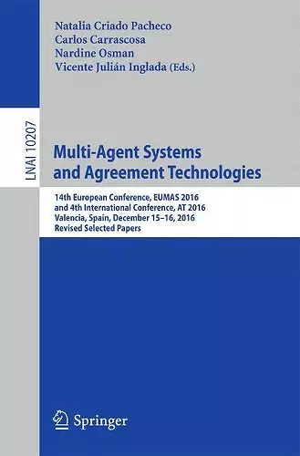 Multi-Agent Systems and Agreement Technologies cover