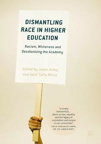 Dismantling Race in Higher Education cover