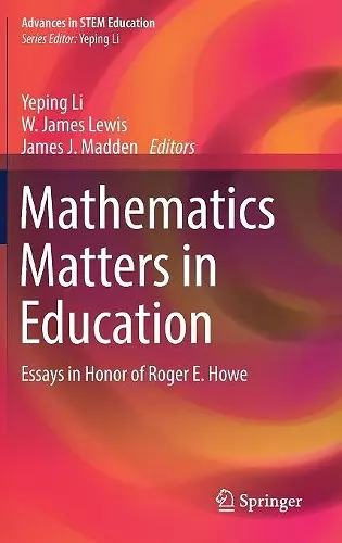 Mathematics Matters in Education cover