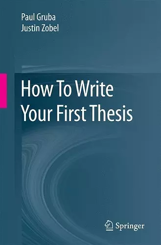 How To Write Your First Thesis cover