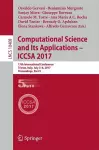 Computational Science and Its Applications – ICCSA 2017 cover