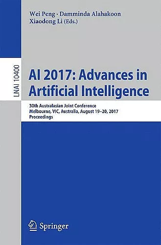 AI 2017: Advances in Artificial Intelligence cover