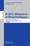 AI 2017: Advances in Artificial Intelligence cover