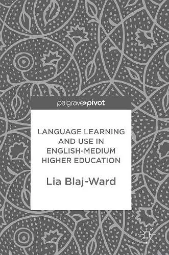 Language Learning and Use in English-Medium Higher Education cover