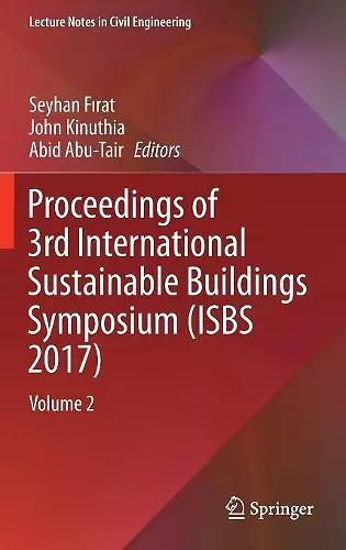 Proceedings of 3rd International Sustainable Buildings Symposium (ISBS 2017) cover