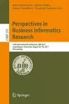 Perspectives in Business Informatics Research cover