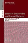 Software Engineering and Formal Methods cover