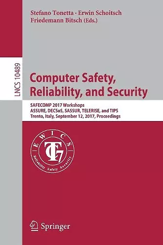 Computer Safety, Reliability, and Security cover