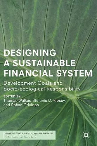Designing a Sustainable Financial System cover