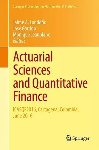 Actuarial Sciences and Quantitative Finance cover