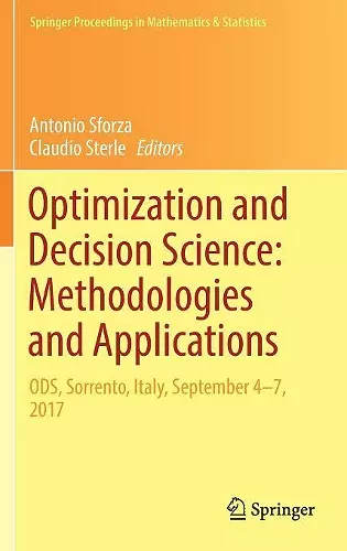 Optimization and Decision Science: Methodologies and Applications cover